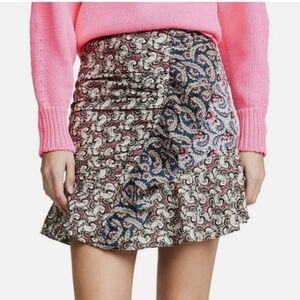 Isabel Marant Etoile Loz Floral-Print Skirt Pink Size EU 40 US L